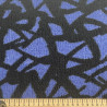 Bedrucktes Schaffell EISUKA Blau / Schwarz
